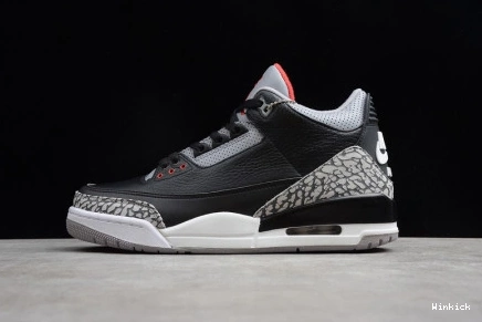  JORDAN “BLACK  2018 3 AIR  CEMENT” 854262-001 0731